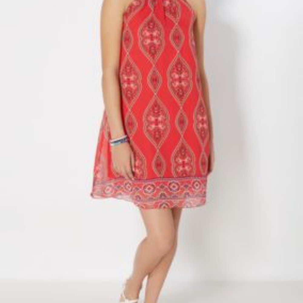 Rue 21 Medallion Paisley High Neck Dress Medium